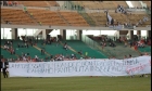 Striscione giocatori Bari-Cesena